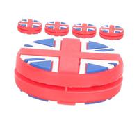 TOYANDONA 5pcs Tennis Racket Vibration Dampener Shock Absorber for Easy to Install National Flag Design Tennis Accessory