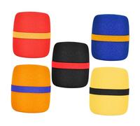 TOYANDONA 5pcs Thickened Microphone Windproof Sponge Covers Protective Mic Wind Screens to Reduce Wind Noise and Provide Protective Effect for Microphones Random Color