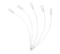 TOYANDONA 5Pcs Transparent Bird Feeding Hose Device Bite Resistant Plastic Tubes for Young Birds Easy One Hand Operation High Temperature Resistant and Reusable for Budgie and Parrot Care