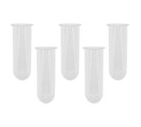 TOYANDONA 5pcs Transparent Glass Hydroponic Test Tube Vases for Indoor Gardens Stylish Plant Propagation Tubes for Spaces Elegant Tabletop Arrangement for Balcony Office Decor
