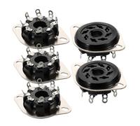 TOYANDONA 5pcs Tube Socket Base for Valve Amplifiers Enhanced Audio Quality Tin Plating High Mechanical Strength Compatible with Sn