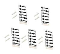 TOYANDONA 5pcs Vintage Style Bridge String Lock for Bass Guitar Locking Nut Headless Guitar Bridge Parts and Accessories String
