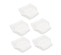TOYANDONA 5pcs Washable Cotton Baby Potty Training Pants Toddler Training Underwear m Size (9-11kg) White for Toilet