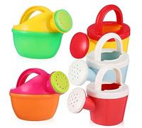 TOYANDONA 5pcs Watering Cans Lightweight Plastic Water Pots for Outdoor Gardening Beach Play Ergonomic Design for Boys Random Color