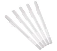 TOYANDONA 5pcs Waterproof Fine Point Skin Markers Eyebrow Mapping Pens White Plastic Tattoo Markers for Precise Brow and Lip Stencil Drawing