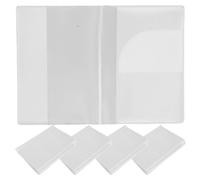 TOYANDONA 5pcs Waterproof Plastic Passport Holder with Card Slots, Travel Document Organizer and Id Card Protector, Sturdy Matte Finish Passport Covers for Study Abroad and Tourism