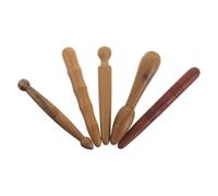 TOYANDONA 5pcs Wooden Acupressure Foot Massager Tool Meridian Massage Stick for Reflexology Handheld Wood Stick for Feet and Neck