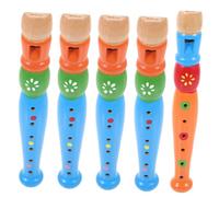 TOYANDONA 5pcs Wooden Clarinet for Boys and Girls Beginner Practice Musical Instrument for Classroom Teaching and