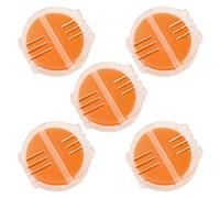 TOYANDONA 5pcs Yellow Beeswax Thread Conditioner with Holder, Water-Soluble Cross Stitch Wax for Quilting and Sewing Strengthening, Natural Beeswax Thread Wax for Embroidery and Beading