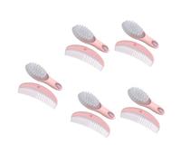 TOYANDONA 5sets Boy Girl Hair Brush Comb Kit Grooming Tool for Sensory and Cradle Cap Treatment Static and Smooth Material Promotes Circulation and Brain Development No-Scratch Design