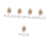 TOYANDONA 5sets Electric Guitar Tuner Metal Potentiometer Guitar Modification Parts Sturdy Metal Easy Storage for Beginners