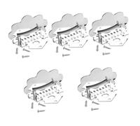 TOYANDONA 5sets Mandolin Tailpiece Stainless Steel Mandolin Part String Instrument Accessory for Bridge Metal Supplies