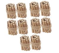 TOYANDONA 5sets Mini Firewood Pile Decor Realistic Logs for Dollhouse Accessories for DIY Home Layout and Miniature Scene Decoration 2pcs*5