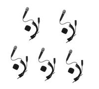 TOYANDONA 5sets Portable Microphone Small Handheld Microphone for Mobile Phone Laptop Singing Recording Mini for Boys and Girls Podcast Gaming Dj