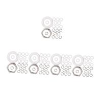 TOYANDONA 5sets Potentiometer Nut and Washer for Guitar Jack Socket Metric Potentiometer Nuts and Washers for Musician Equipment