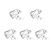 TOYANDONA 5sets String Mandolin Tailpiece Stable Metal Hardware for Mandolin Upgrade Reliable Replacement for Folk Instrument Classic Design