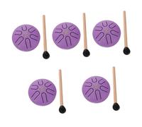 TOYANDONA 5sets Tongue Drum Drum Creative Percussion Instrument for Beginners Ethereal Sound Portable Design with Drumsticks for Music Education Relaxation