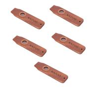 TOYANDONA 5sets Wood Kazoo Musical Instrument Easy to Play Kazoo for Guitar and Ukulele Accompaniment Compact for Parties and Outdoor Fun