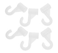 TOYANDONA 6 Pcs Clothes Rod Bracket Heavy Duty Closet Hanger Rod Holder for Fabric Wardrobes Strong Support Hooks with Modern Chic Design Easy Assembly for Bedroom Storage Organization