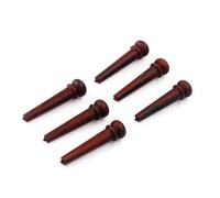 TOYANDONA 6 PCS Natural Rosewood Guitar Bridge Pins for Folk Acoustic Guitar Easy Install String Pegs Replacement Enhance Sound Clarity and Responsiveness Classic Style Accessories