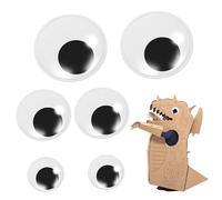 TOYANDONA 6 Pcs Self Adhesive Googly Eyes with Backing Safety Eyes for Stuffed Animals and Dolls Making for DIY Projects