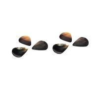 TOYANDONA 6 Pcs Shell Tones Guitar Picks Made of Genuine Shell Iridescent for Ukulele Plectrums Grip for Playing Guitar