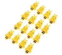 TOYANDONA 60pcs 3D Puzzle Mini Animal Pencil Eraser School Desk Pet Erasers for Students Yellow TPR Material Detachable Build Efficient Pencil Mark Removal Adorable Bee Shape Classroom