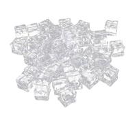 TOYANDONA 60pcs Acrylic Faux Ice Cubes Clear Realistic Fake Ice Cubes Props for Photography Food Display Wedding Party Decoration and Vase Fillers Lightweight Irregular Square Shapes