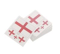 TOYANDONA 60pcs England Flag Heart Face Stickers, Waterproof Temporary Patriotic Tattoos for Body and Face, Paper Material Party Accessories for 2026 National Day and Sport Events