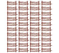 TOYANDONA 60pcs Fence Model Fence Farm Fence Toy Corral Fencing Plastic Picket Fence Border Farm Animal Panels Animal Barrier Fence Simulation Fence Decorations Wood Fence The Fence Pp