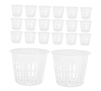 TOYANDONA 60Pcs Hydroponic Planting Grow Baskets Mesh Nursery Pots for Indoor Outdoor Aquaponics Stable Lightweight Reusable Cups for Root Growth