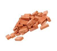 TOYANDONA 60pcs Scale Red Fake Bricks for DIY Model Building Micro Landscaping Decors for Dollhouse Architecture Display and Creative Craft Projects