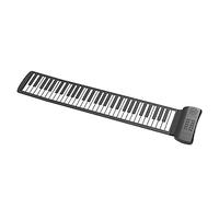 TOYANDONA 61-key Hand Rolled Piano Pink Electronic Folding Keyboard for Adults Beginners