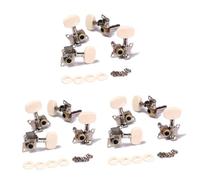 TOYANDONA 6pairs Guitar Tuning Pegs for Acoustic Guitar Replacement String Tuners Keys for Beginners Suitable for Ukulele String Tuning