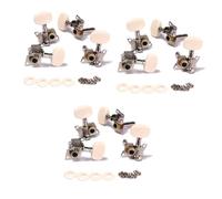 TOYANDONA 6pairs Ukulele Tuning Pegs Machine Heads Tuner for Classical Guitar Replacement Parts Ukulele Strings Tuner Easy Installation for Players and Beginners