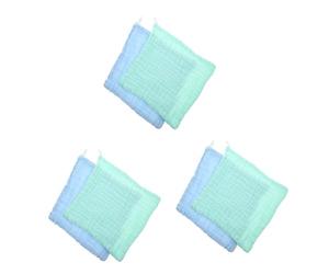 TOYANDONA 6pcs Absorbent Burp Cloth Cotton Washcloth for Burping Reusable Muslin Squares for Boy Girl Soft Burp Cloths for Newborn Burping Needs