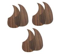 TOYANDONA 6pcs Acoustic Guitar Pickguard Wood Grain Design Easy to Install Folk Guitar Accessories Pvc Material for Enhanced Aesthetics and