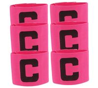 TOYANDONA 6pcs Adjustable Captain Armbands for Soccer Football Volleyball Elastic Youth Player Bands with Flexible Fit Injury Prevention and Performance Boost Team Competition Wrist Bands