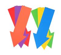 TOYANDONA 6pcs Arrow-shaped Spot Markers for Pickleball Court Training Kit Multi-color Flat Ground Markers for Football Agility Drills Indoor and Outdoor Sports Positioning