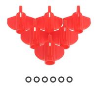 TOYANDONA 6pcs Arrow Vane Protector Cover for Fletching Guard, Wearproof Abs Material with Resistance to Abrasion, Suitable for Bow Hunting and Competitions, DIY Style Outdoor Archery