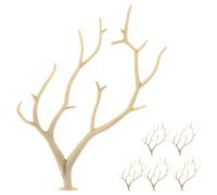 TOYANDONA 6pcs Artificial Antler Hair Accessory Beige Plastic Resin