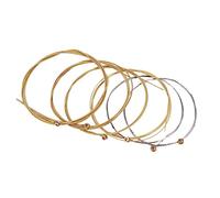 TOYANDONA 6pcs Assorted Steel Guitar Strings Set Strings for Folk Acoustic Guitar Plated