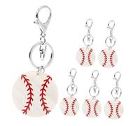 TOYANDONA 6pcs Baseball Key Chains Sports Pendants for Athletes for Party Favors Backpacks and Keepsakes Durable and Safe Materials Unique Design for Fans