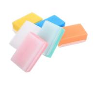 TOYANDONA 6pcs Bath Sensory Brushes for Tactile Stimulation and Massage Soft Elastic Sponges for Bathing Cleaning and Sensory Disorder Therapy Safe for Delicate Skin Multi-Color Set