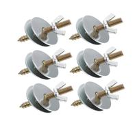TOYANDONA 6pcs Bird Cage Fixing Screws Kit with Washers Double Headed Stability Screws for Parrot Perches Hamster Cage Stand Installation Easy to Use Durable Accessories