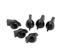 TOYANDONA 6pcs Black Chicken Head Button Pedal Knob Guitar Effect Pedal Knob for Guitar Amplfier Control for Electric Performance Accessories