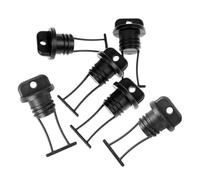 TOYANDONA 6pcs Black Plastic Drain Plug Kit for Kayaks Canoes Boats Easy Installation Replacement Accessories with Leak Protection and Stable Design for Lakes Rivers Oceans