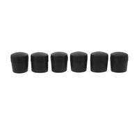 TOYANDONA 6pcs Black Plastic Mic Stand Holder Caps for 25mm Diameter Microphone Arm Stands, Reduces Vibrations and Noise, Prevents Wobbling and Sliding, for Audio Recording and Stage