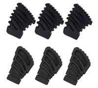 TOYANDONA 6pcs Black Rubber Drum Stand Protector Pads Drum Rack Mat Easy to Install and Clean Kit Accessory for Enhanced Stability