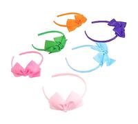 TOYANDONA 6pcs Boy Girl Bow Headbands for Girls Hair Accessories Classic Ribbon Design for Parties Everyday Wear Soft Comfortable for All-Day Use